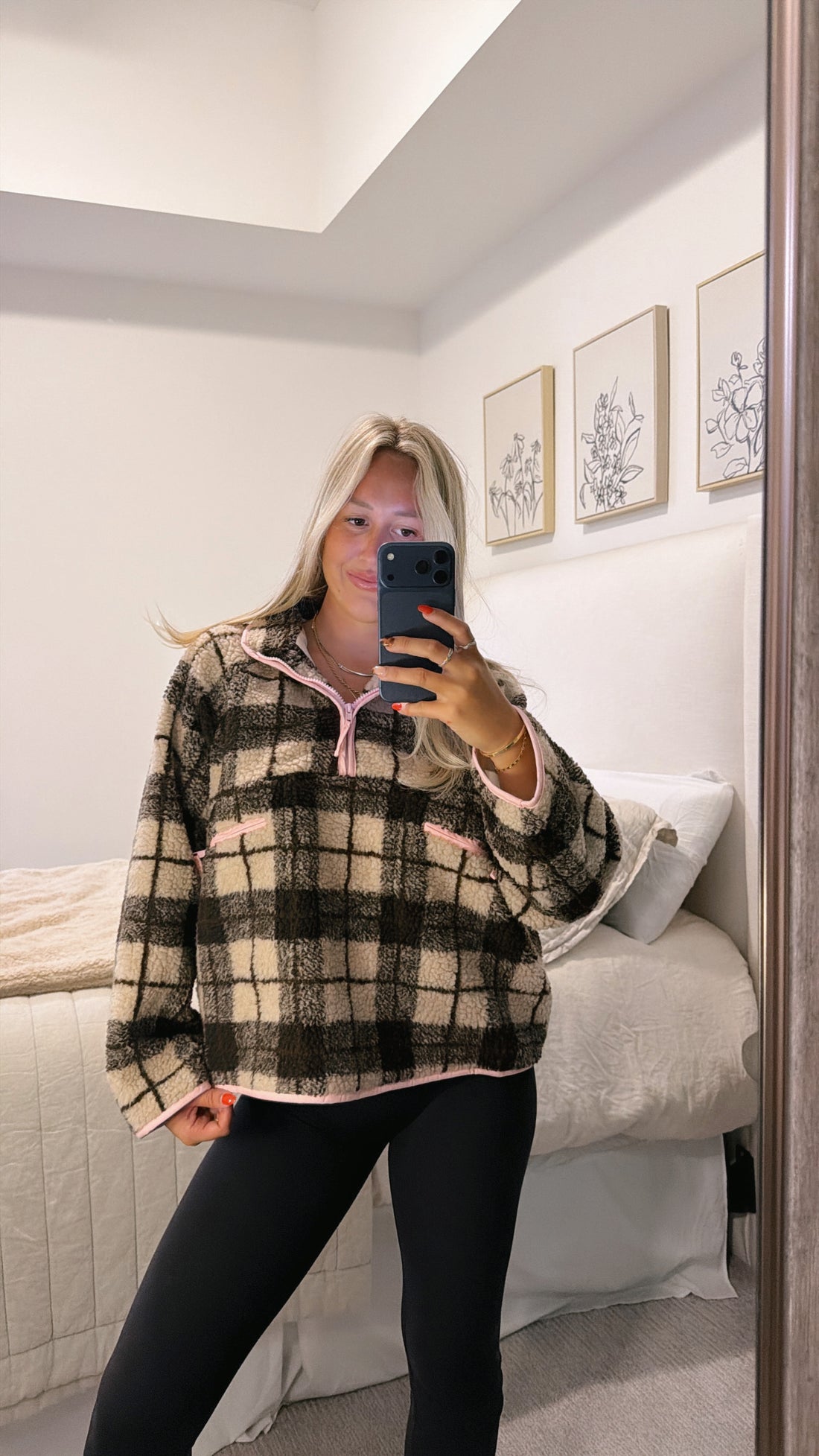 Puffer with Pink detail