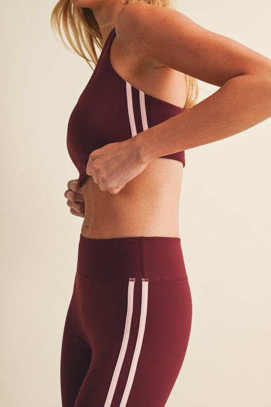 Burgundy Sports Bra