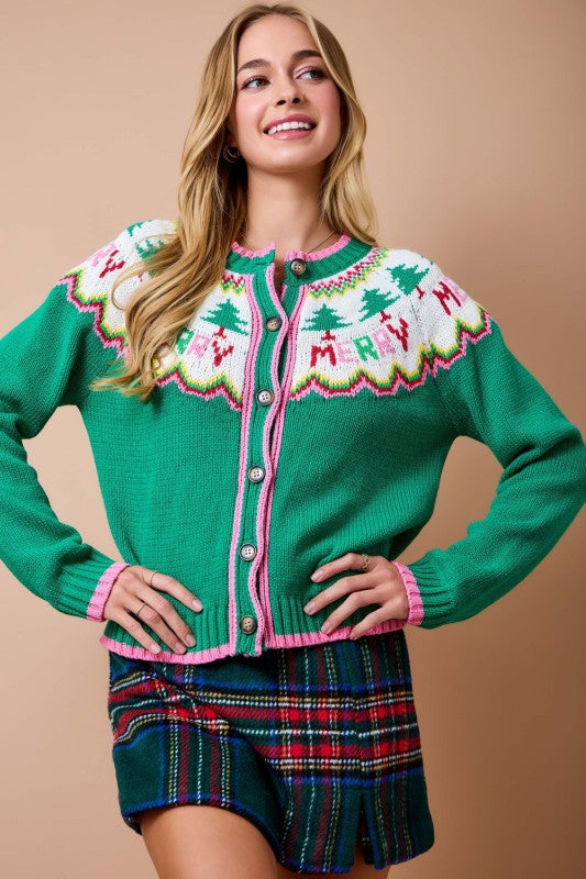 Christmas Holiday Knit Cardigan
