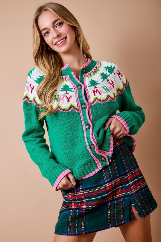 Christmas Holiday Knit Cardigan