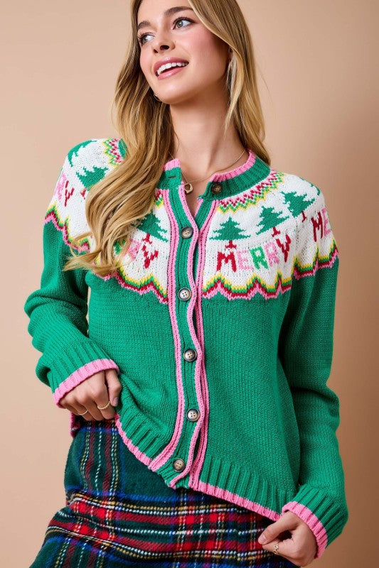 Christmas Holiday Knit Cardigan