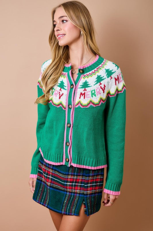 Christmas Holiday Knit Cardigan