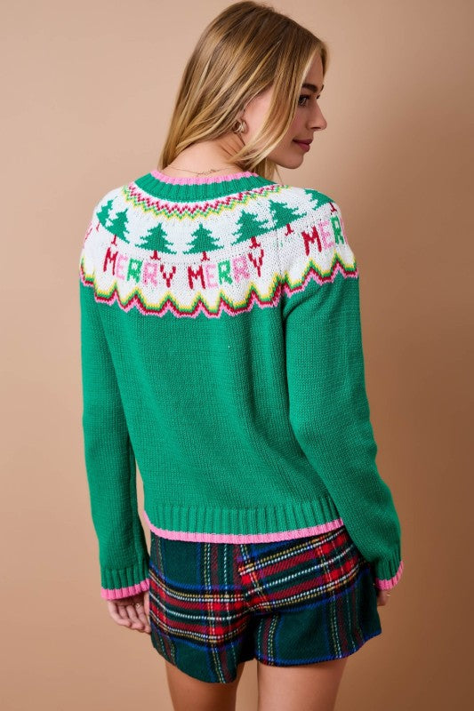 Christmas Holiday Knit Cardigan