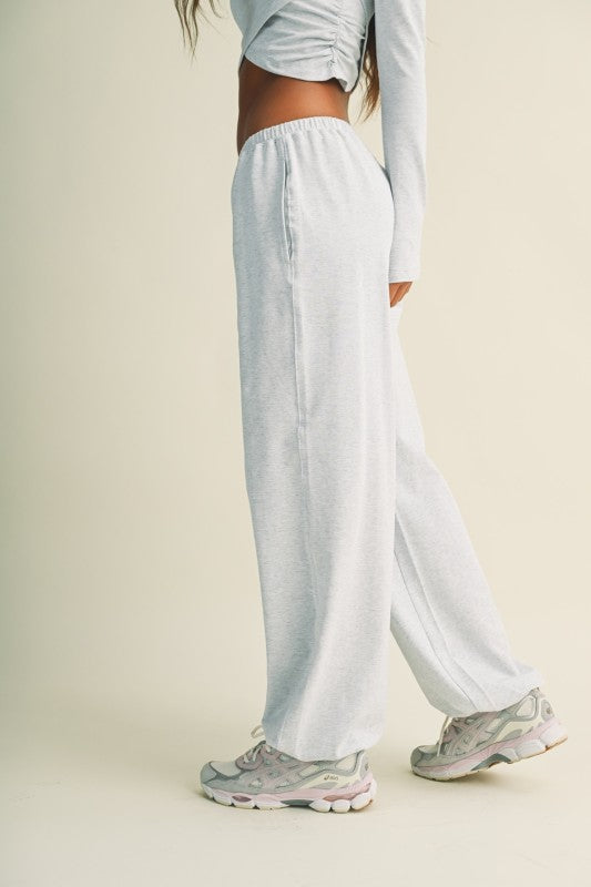 Grey Mineral Washed Joggers