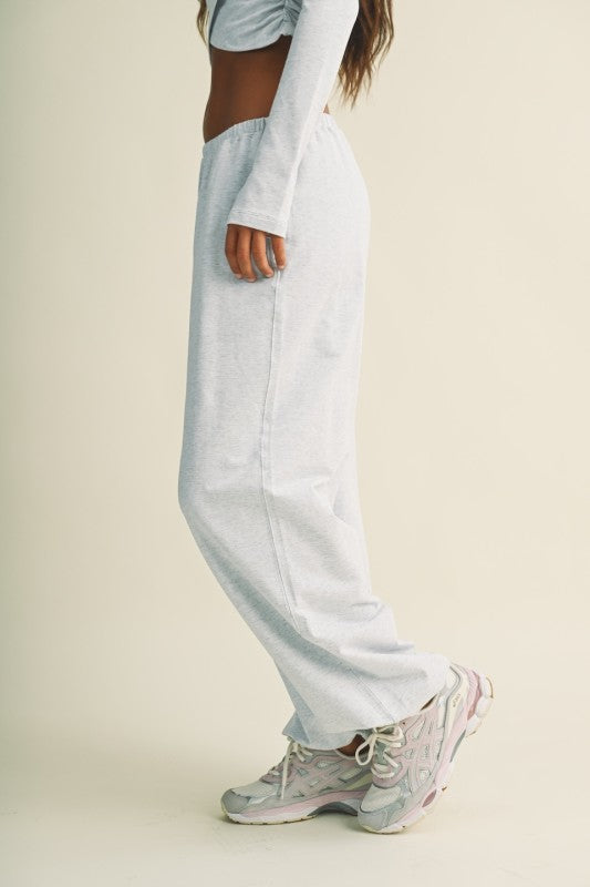 Grey Mineral Washed Joggers