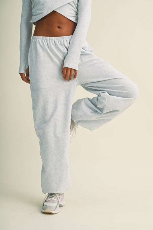 Grey Mineral Washed Joggers