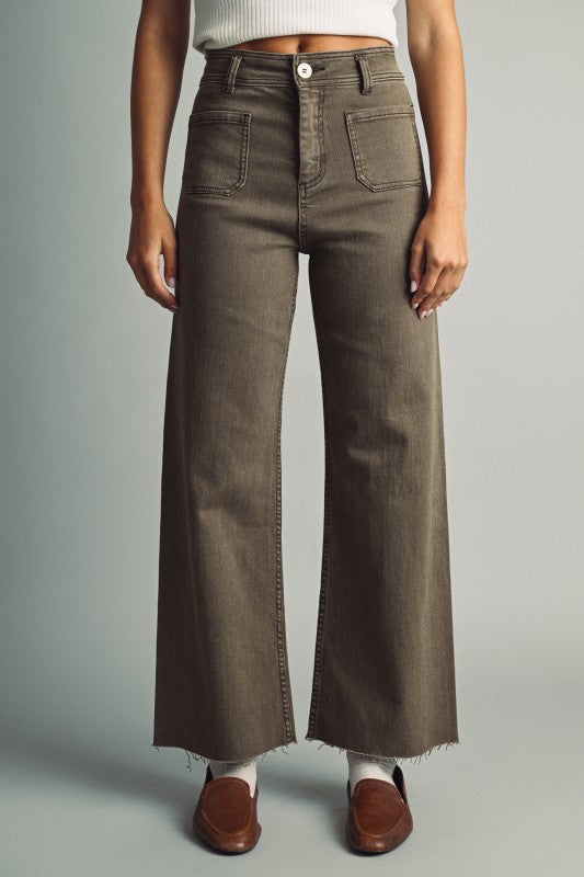 Olive Pocket Jeans