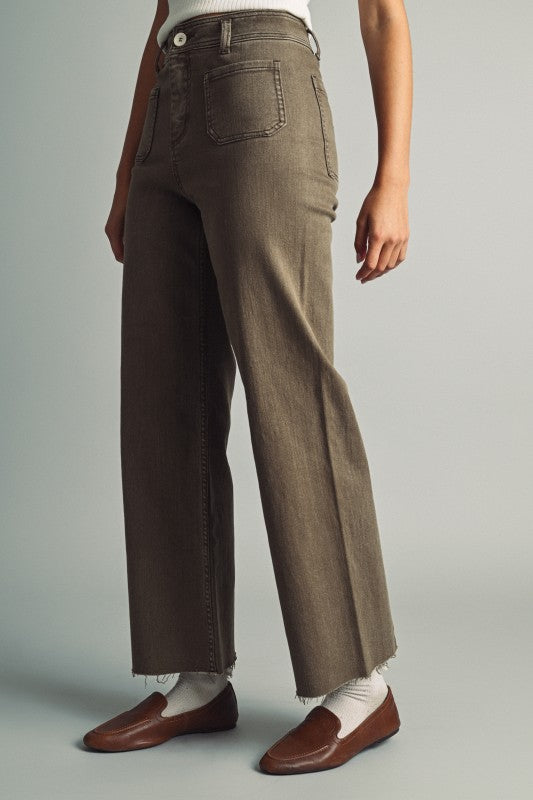 Olive Pocket Jeans