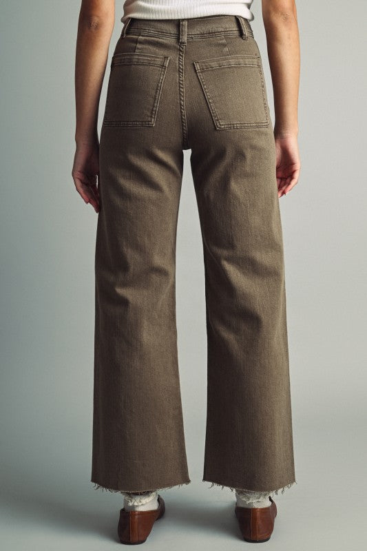 Olive Pocket Jeans