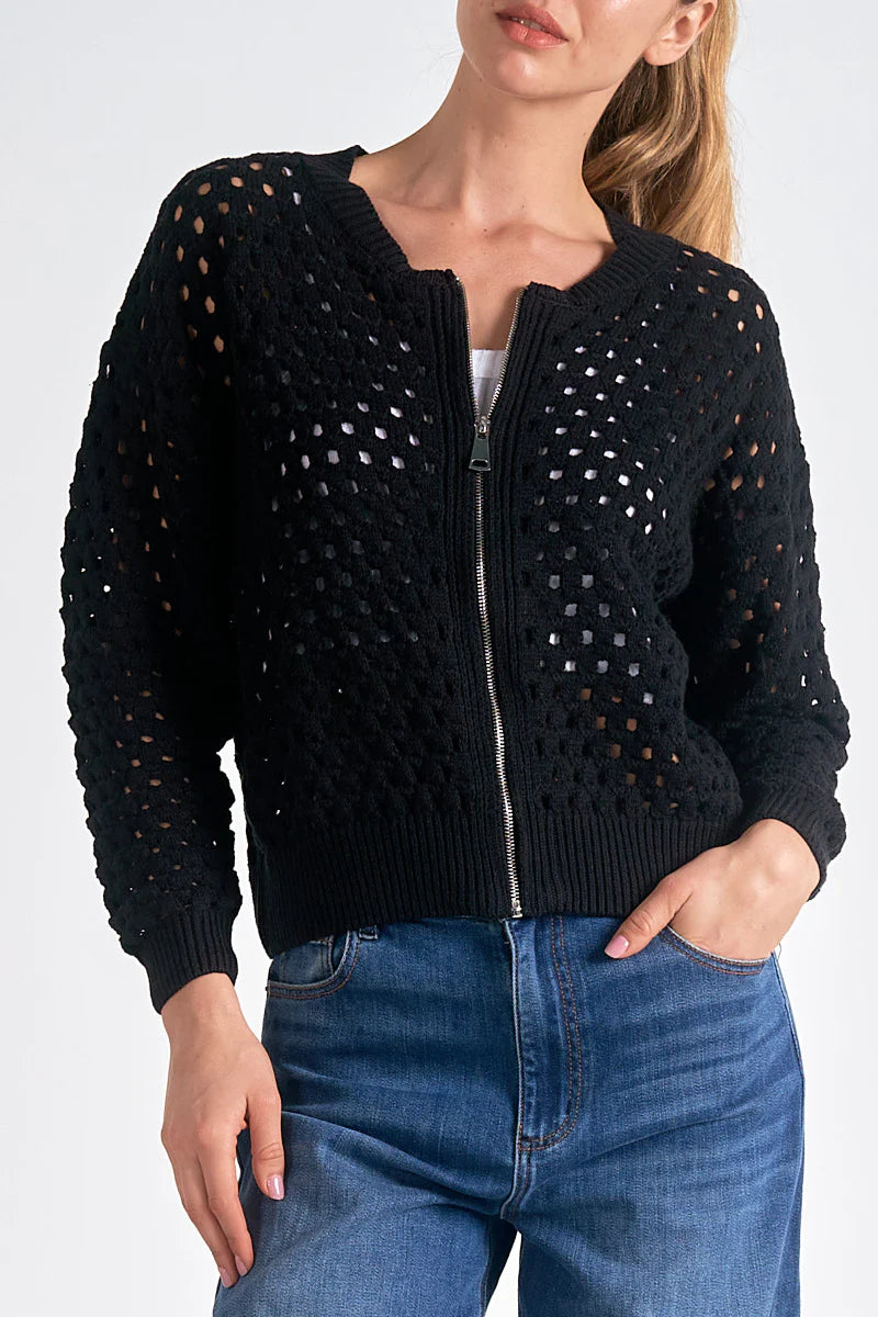 Zipper Cardigan