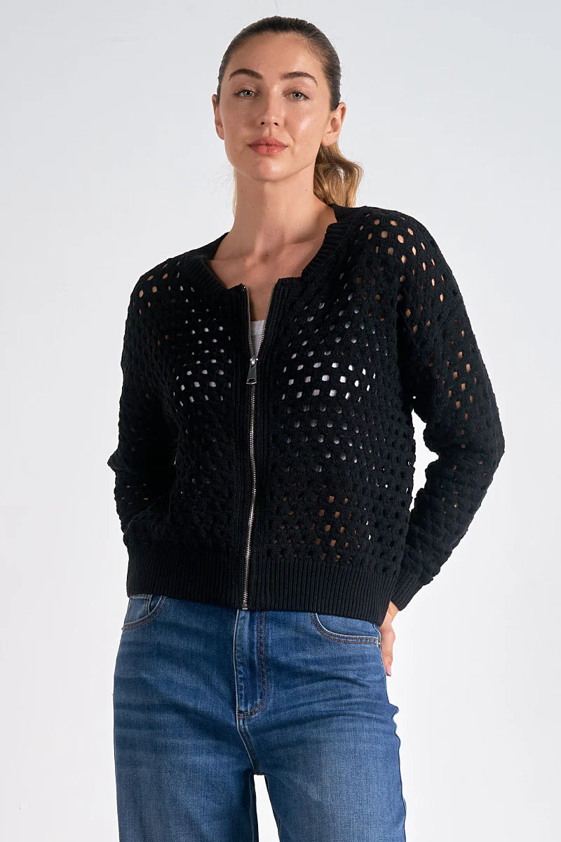 Zipper Cardigan