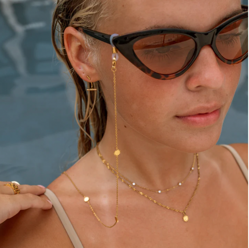 Limitless Sun Sunglass Chain- Gold