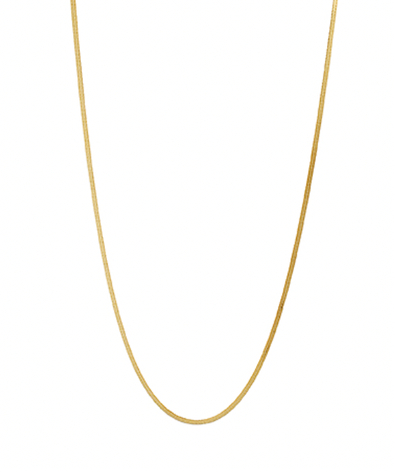 Gold Herringbone Necklace