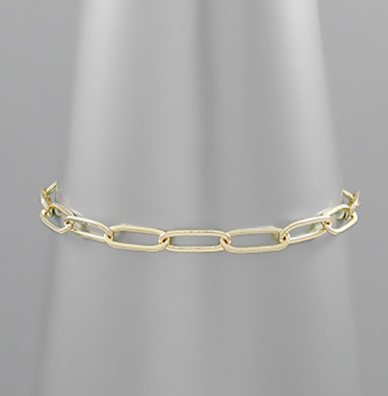 Gold Link Chain Bracelet