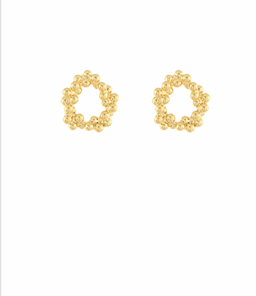 Textured Halo Earrings