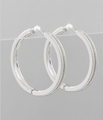 Silver Hoops