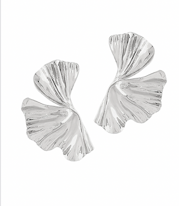 Silver Leaf Earring