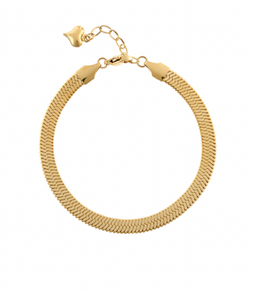 Gold Herringbone Bracelet