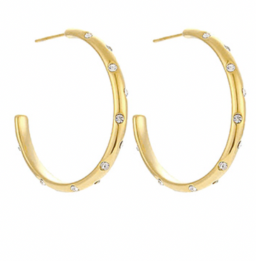 Bling Gold Hoop