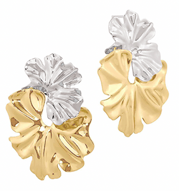 Intermixed Melted Earring