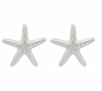 Silver Starfish Earrings