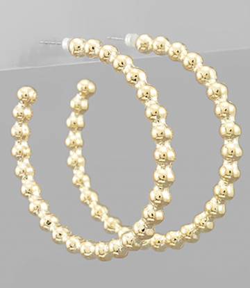 Ball Gold Hoop