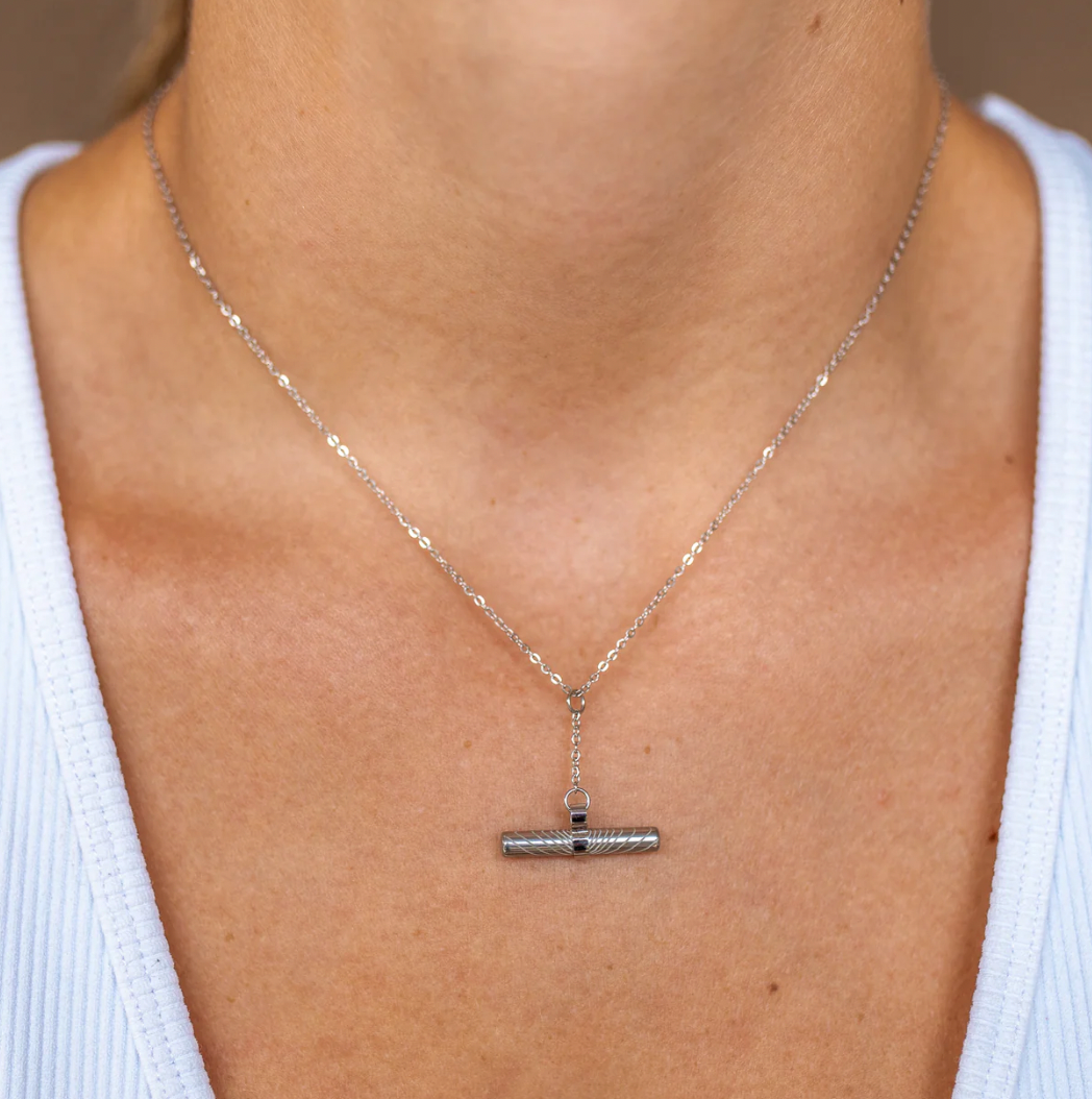 Lasso Necklace- Silver