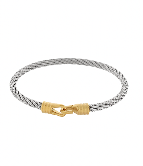 Two tone Cable Bracelet