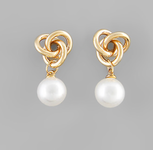 Pearl Knot Earring