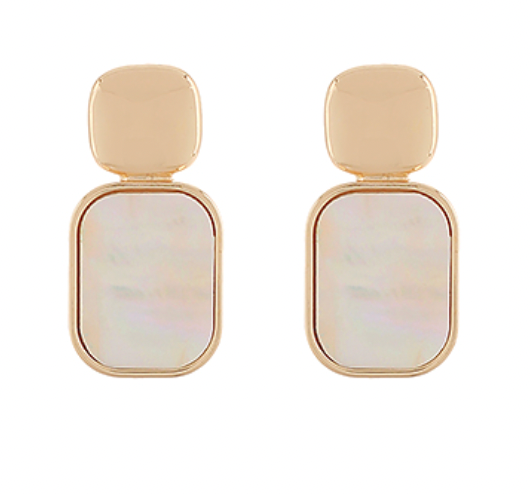 Opal Square Hoop