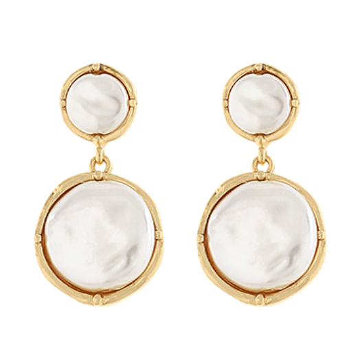 Coin Pearl Earring