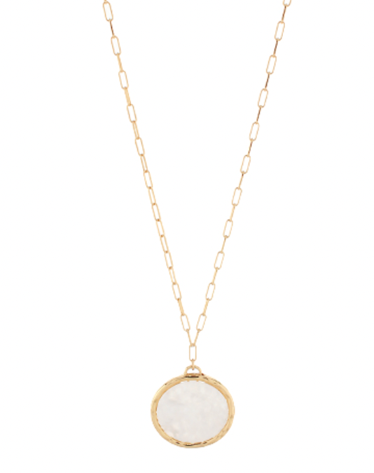 White Pearl Pendant Necklace