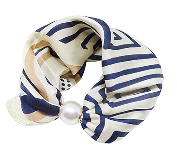 Pearl Magnet Scarf Necklace