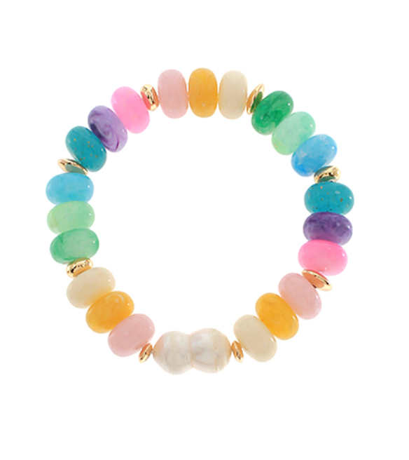 Multi-Color plus Pearl Bracelets
