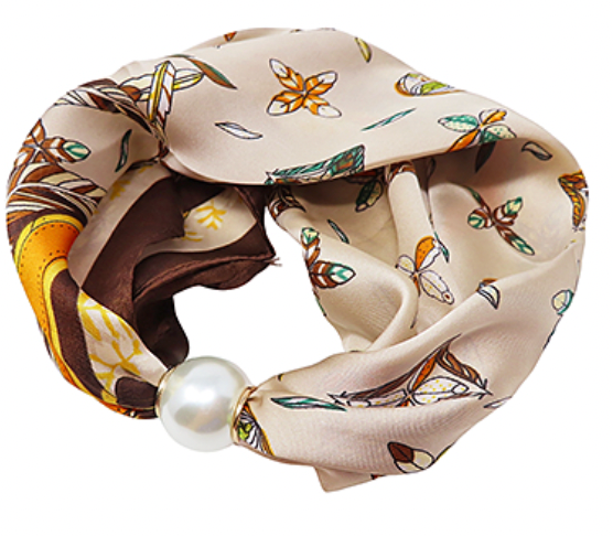 Pearl Magnet Scarf Necklace