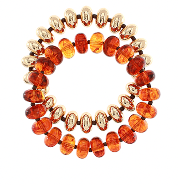 Set of Two Beaded Bracelets