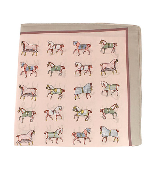 Baby Pink/Horse Bandana Scarf