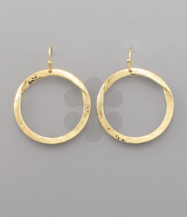 Gold Circle Earrings