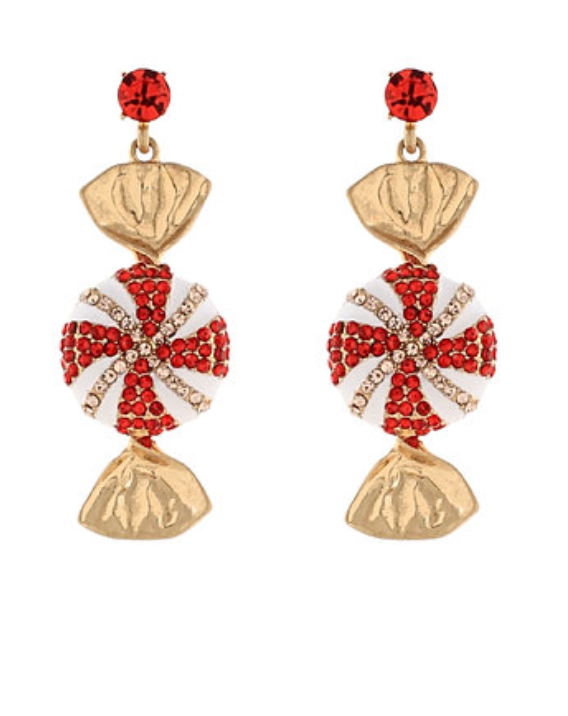 Peppermint Candy Earrings