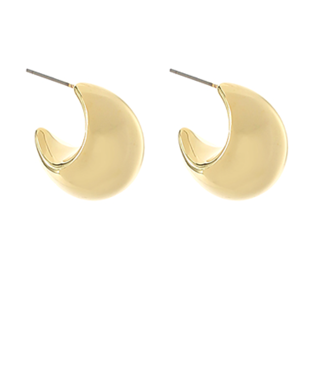 Puffy Gradual Metal Hoops