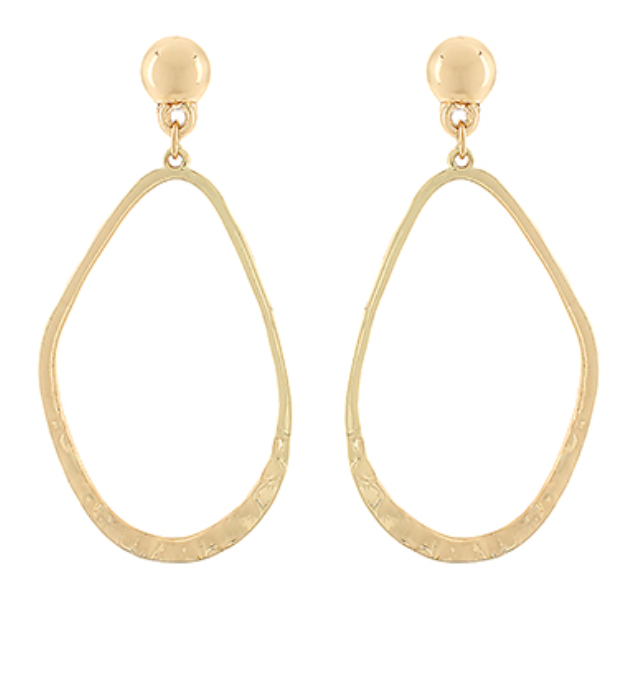Gold Teardrop Earrings