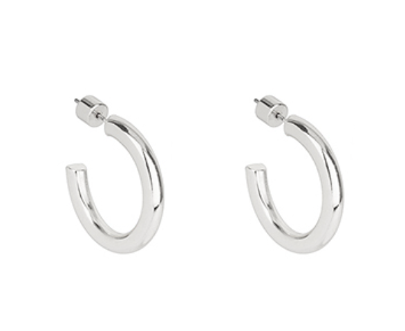 Silver Metal Hoops