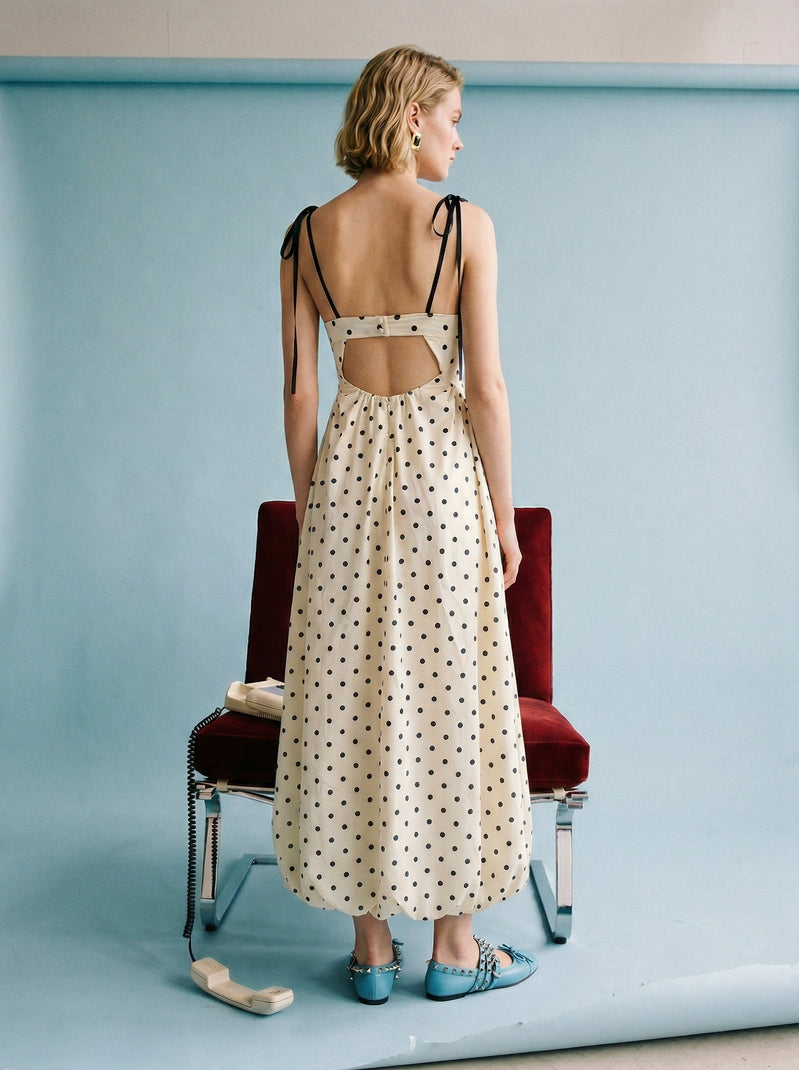 Polka Dot Maxi Dress