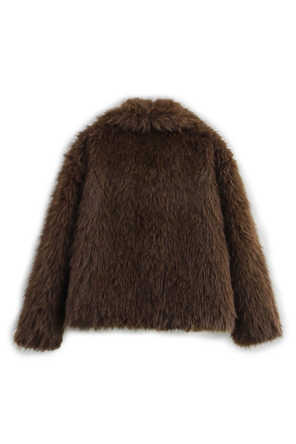 Espresso Brown Fur Jacket