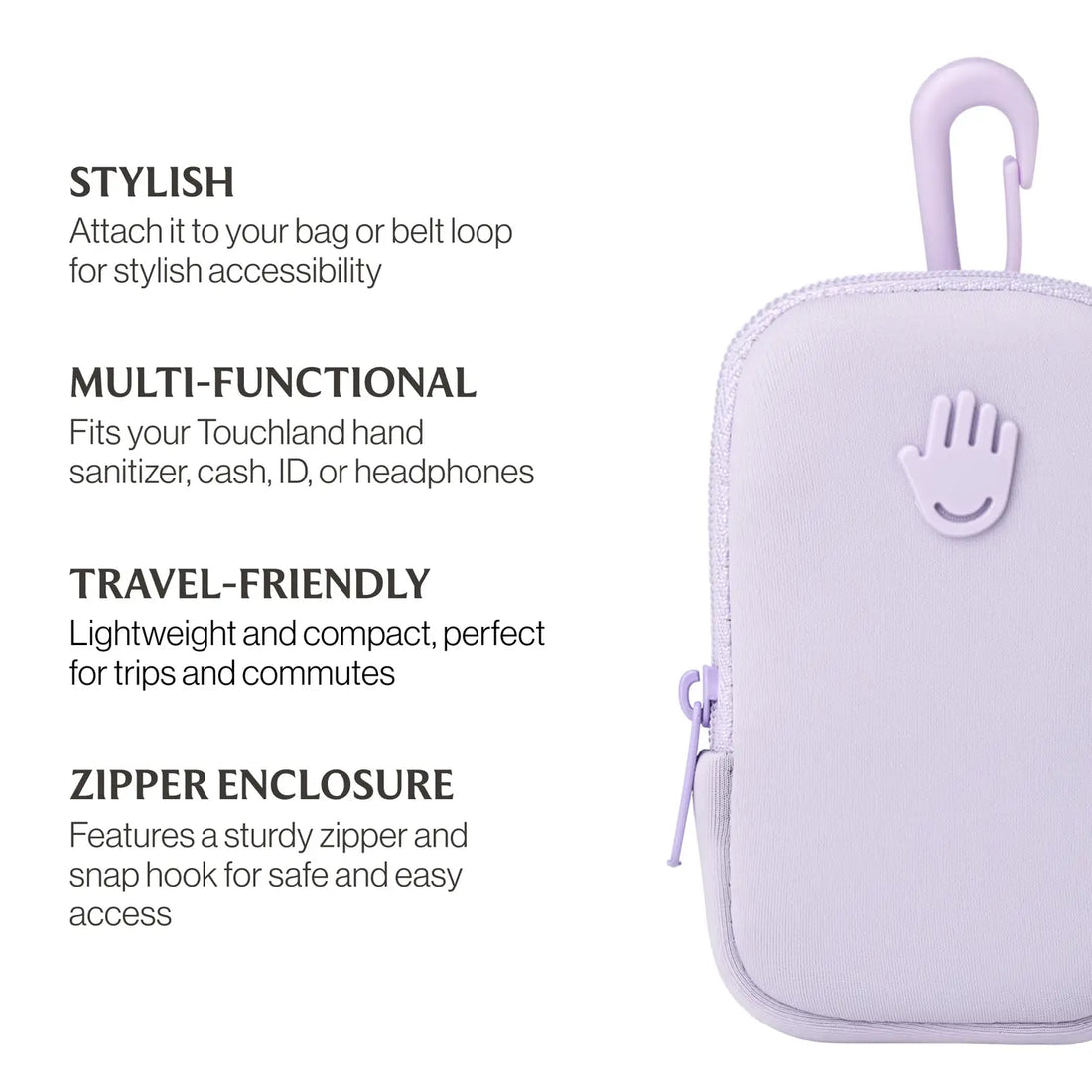 Lilac Purple Touchette Pouch
