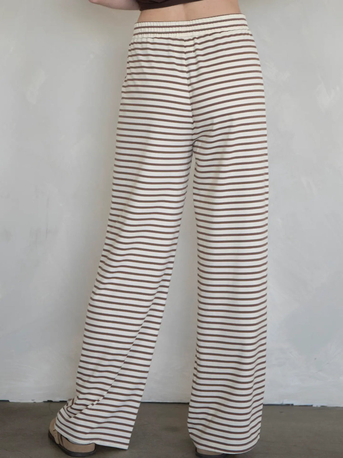 Ivory Striped Pants