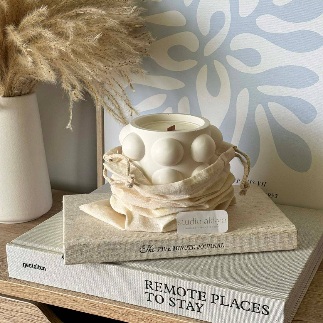 Rose + Peony Soy Candle | Mom Gifts | Crackling Wood Wick: Cloud Jar - 6oz