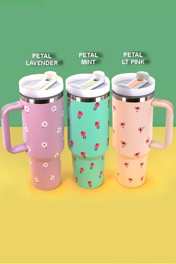 40oz STAINLESS STEEL TUMBLER ALL STYLES | TB40OZ: BOW CHECKER PINK