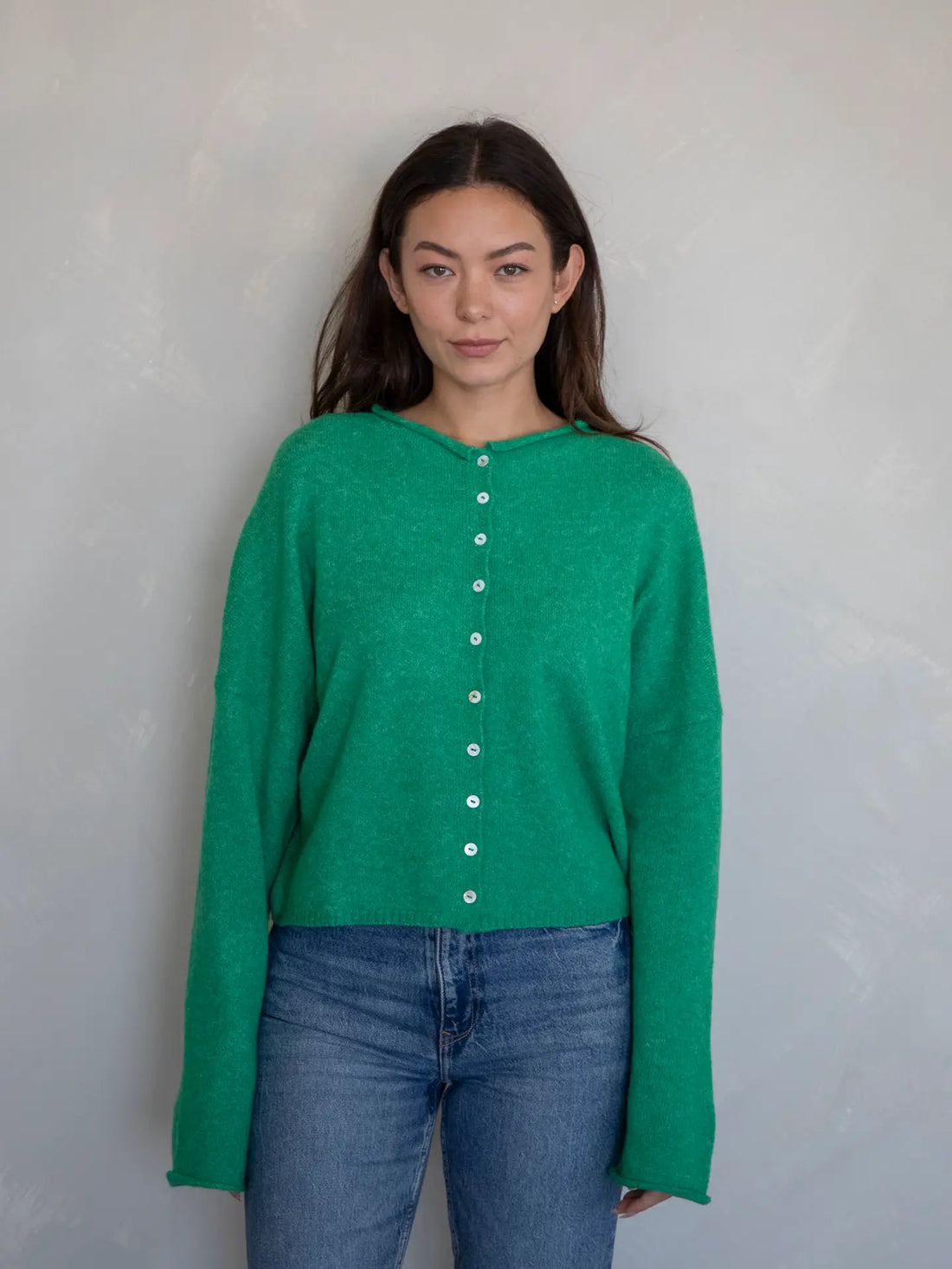 Piper Cardigan: Kelly Green