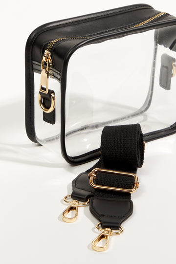 Black Clear Crossbody